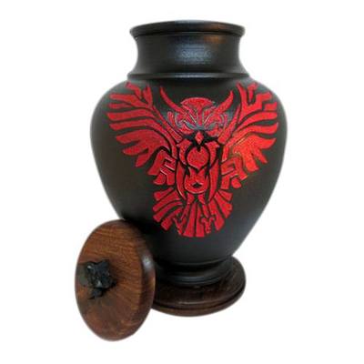 Tribal Owl Funeral Urn